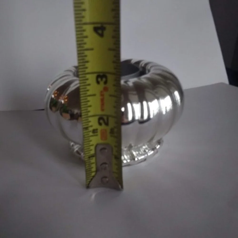 Fluted Mercury Glass Candleholder, Tealight or Votive